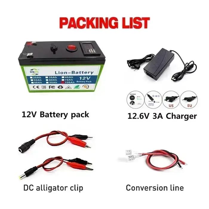 Batterie au Lithium 12V 100Ah 18650