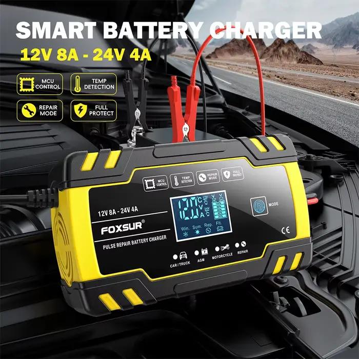 Chargeur de batterie 12V 24V pour moto