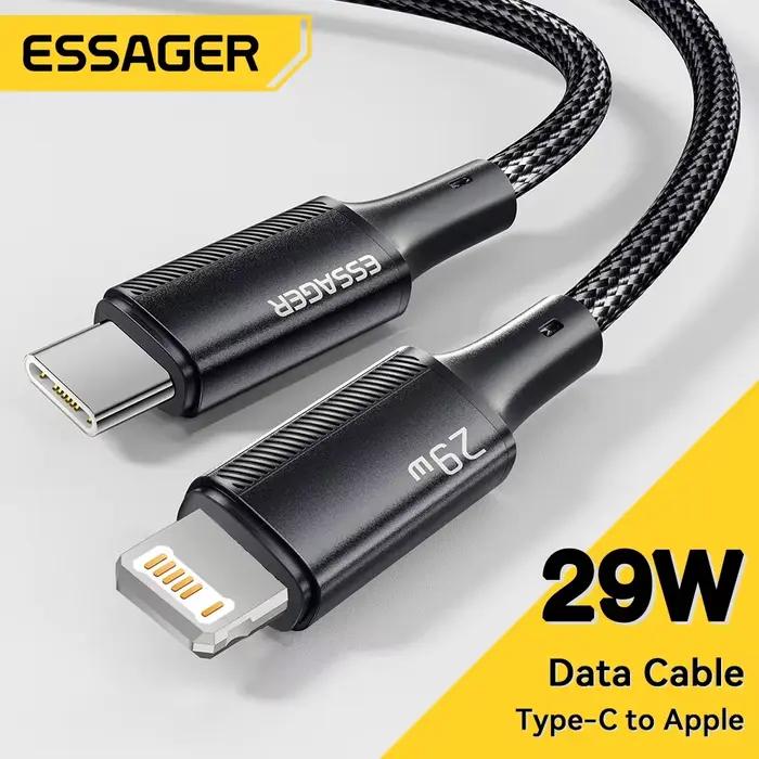 Câble USB C Essager pour IPhone 14 13 12 11 pro Max Xs Plus 29W