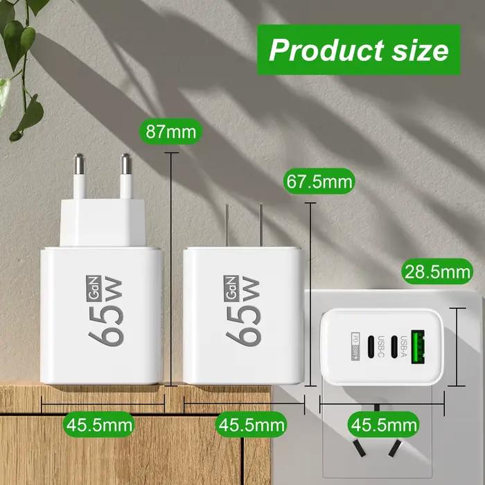 Chargeur rapide PD 65W