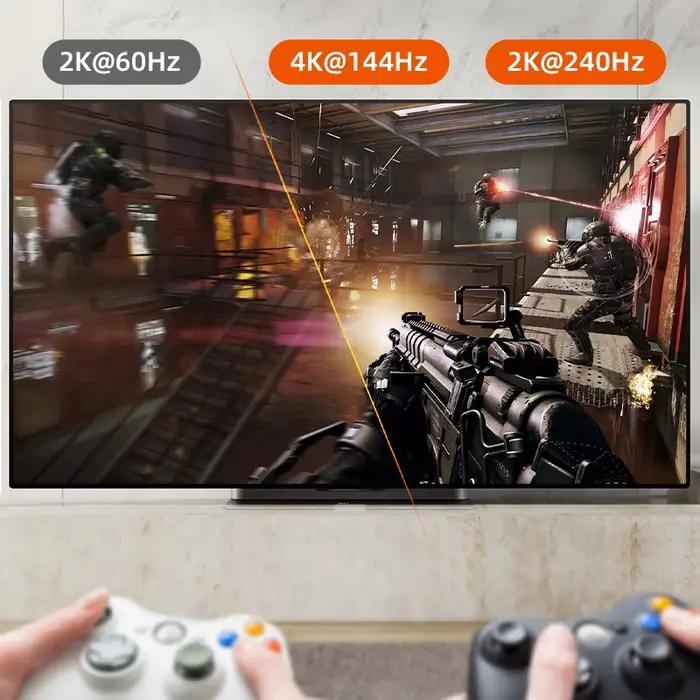 Câble USB-C vers HDMI CABLETIME 8K 60Hz 4K 144Hz HDR 10 en alliage de zinc Type C pour Samsung Huawei Ordinateur portable iPhone 17 16