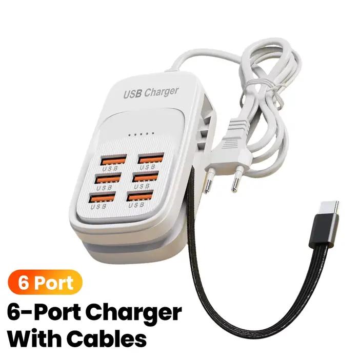 Chargeur USB rapide 6 en 1
