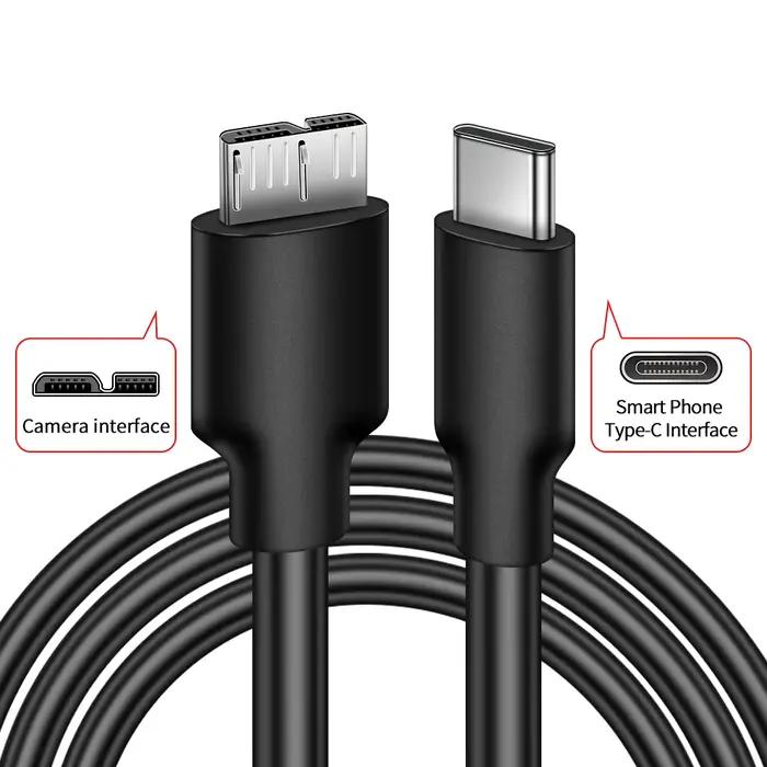 Câble OTG pour téléphone portable type-c vers appareil photo USB3.0