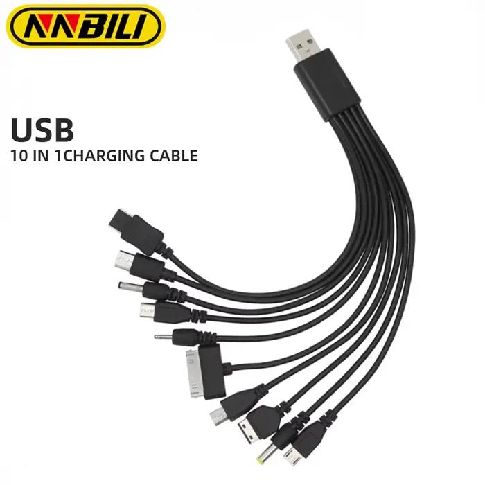 NNBILI 10 en 1 câble multi chargeur Micro USB
