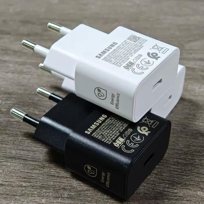 T2510 Samsung 25W chargeur Super rapide USB C PD adaptateur secteur pour Galaxy S25 S24 S23 S22 S21 S20 Edge Flip Fold