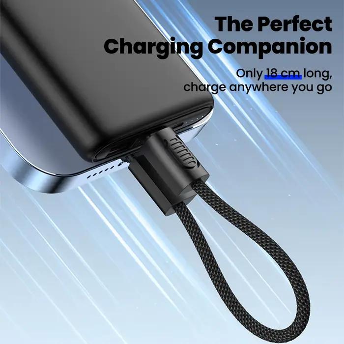 Lanière USB Type C vers Type C de 18CM