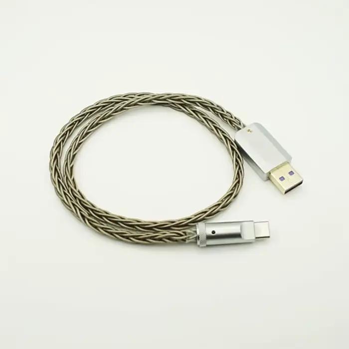 Câble de chargement USB OTG PAC type-c vers Lightning /type-c/USB 2.0, câble de Transmission de données HiFi DAC pour PC/téléphone/AMP/DAP/Dongle USB