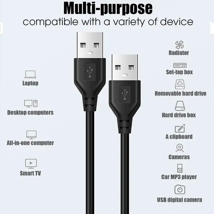 Câble d'extension USB A mâle vers mâle USB 3.0 2.0
