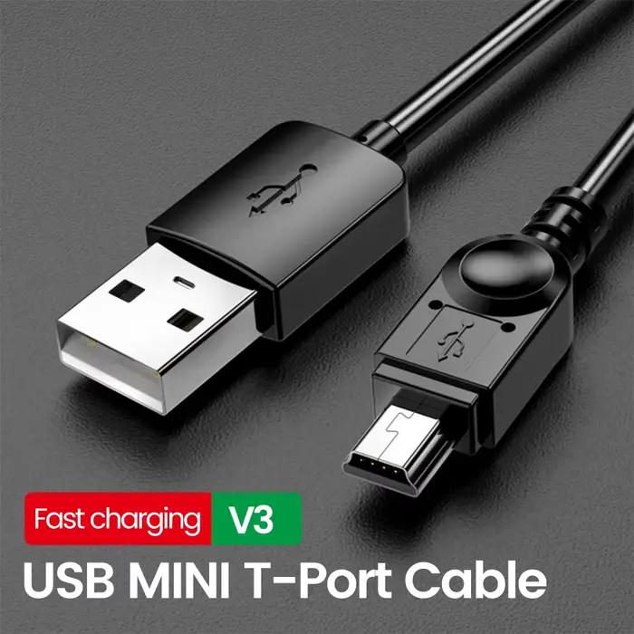 Câble USB Mini, câble de charge rapide USB vers Mini USB