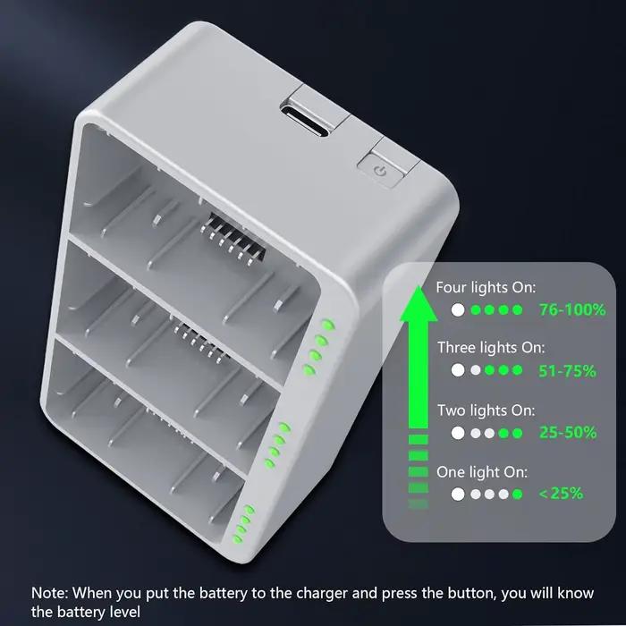 Hub de charge bidirectionnel à trois canaux pour batterie DJI Mini 4 Pro