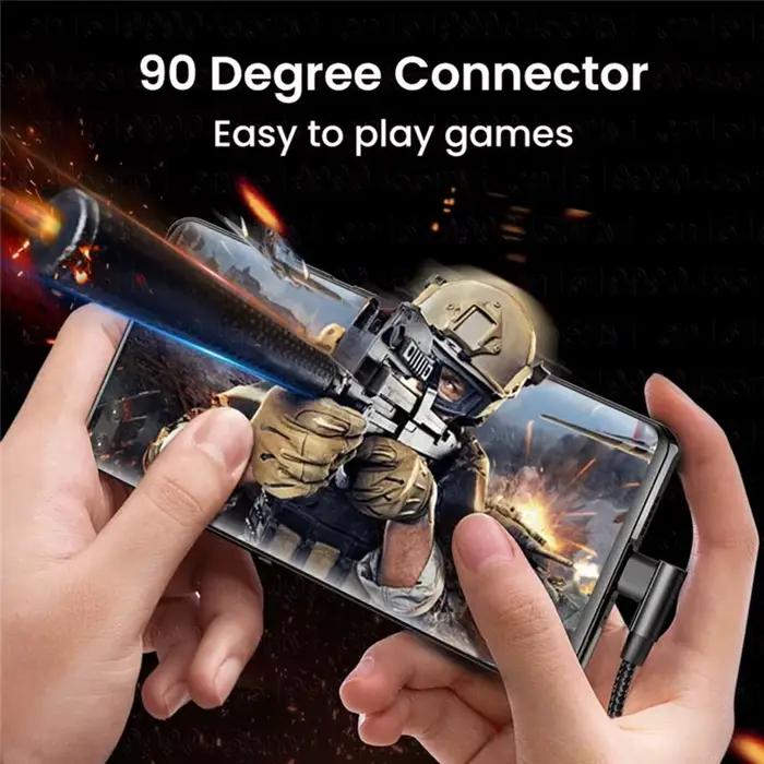 100W USB C vers C câble 90 degrés angle PD 4.0 3.1 pour iPhone 15 pro max + MINI Xiaomi Huawei p60 50 40 30 mate 60 50