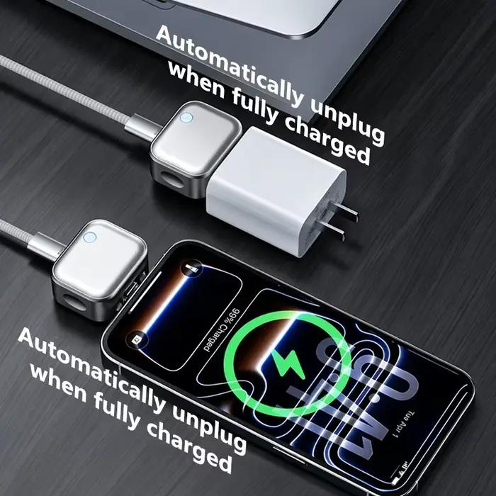 Adaptateur de chargeur USB C 140W à déconnexion automatique pour une charge nocturne sécurisée