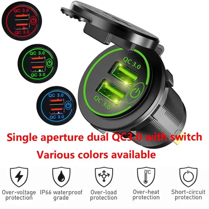 Chargeur de voiture LED