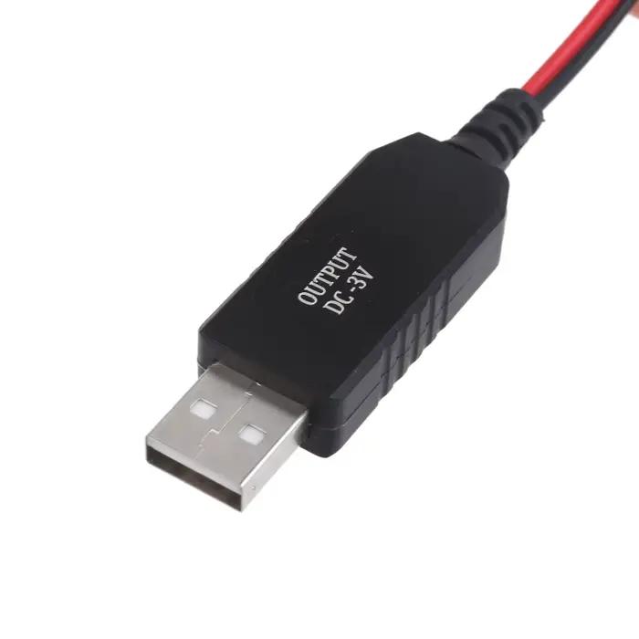 Câble chargement batterie factice USB vers 3V CR2032