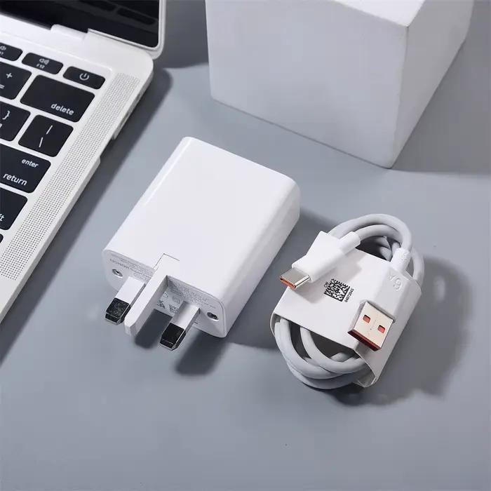 Chargeur mural rapide 66W UK Super Charge avec câble USB 6A pour Honor Magic VS3 V2 7 6 Lite