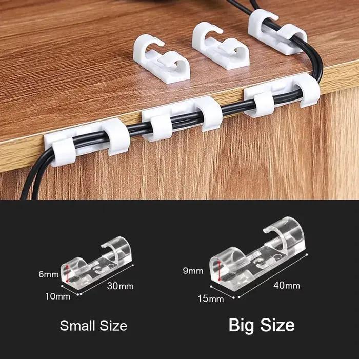 Clips de câbles adhésifs
