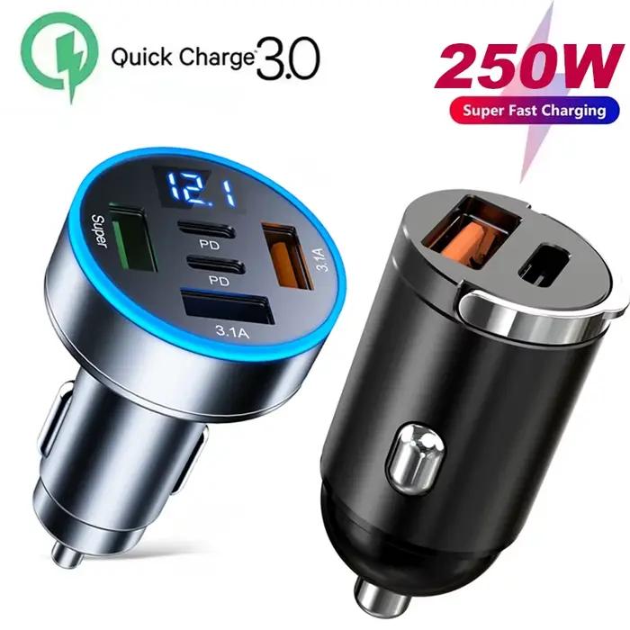 Chargeur de voiture 250W 5 Ports PD QC3.0