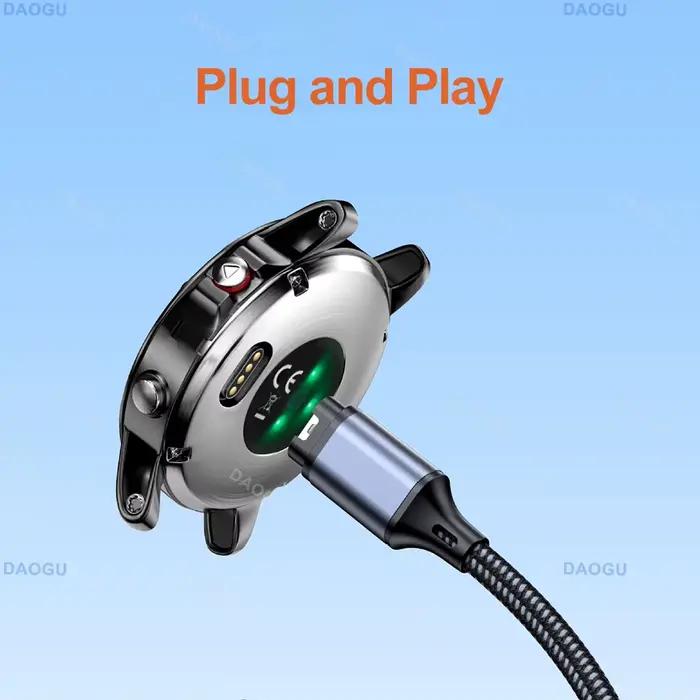 Câble de charge et données USB 1.2m pour Garmin Forerunner 945 935 Fenix 8 7 7S 6 6S 5 Plus Vivofit 3 Venu 2 Occasions Spéciales
