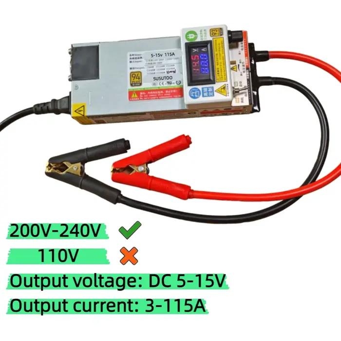 3-15V 3-100A 12V 100A chargeur réglable 14.6V