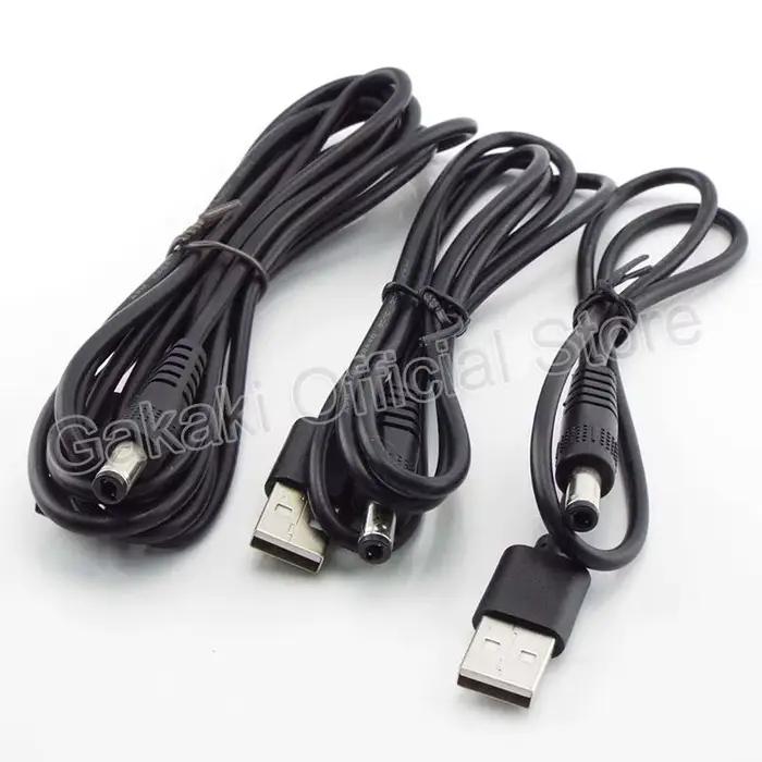 Prise USB A mâle vers DC 2.5 3.5 1.35 4.0 1.7 5.5 2.1 5.5 2.5mm
