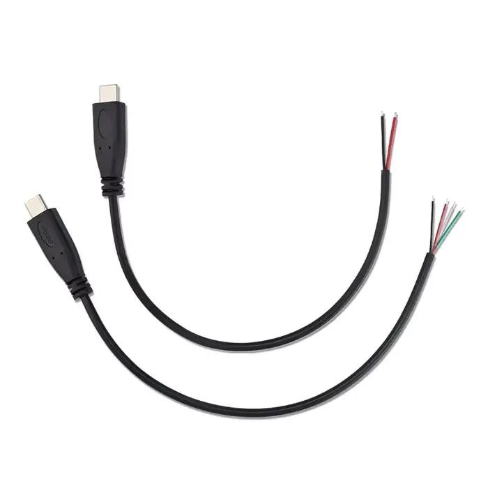 Câble USB C Type C DIY mâle/femelle pour ouvrir 0,3 m 1 m 2 m