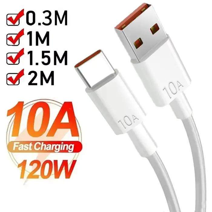 Câble de charge rapide universel 120W 10A USB Type C