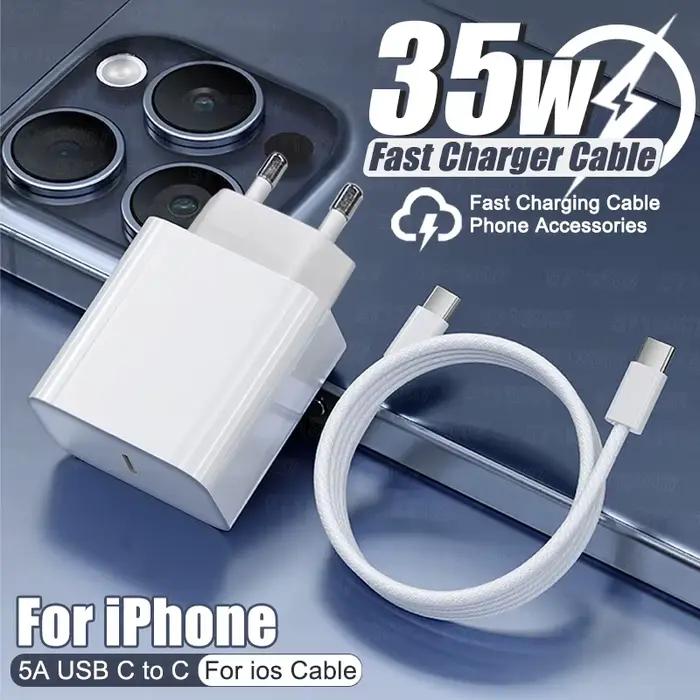 35W PD USB C Chargeur Charge Rapide Pour Apple iPhone 15 14 13 12 11 16 Pro Max Plus