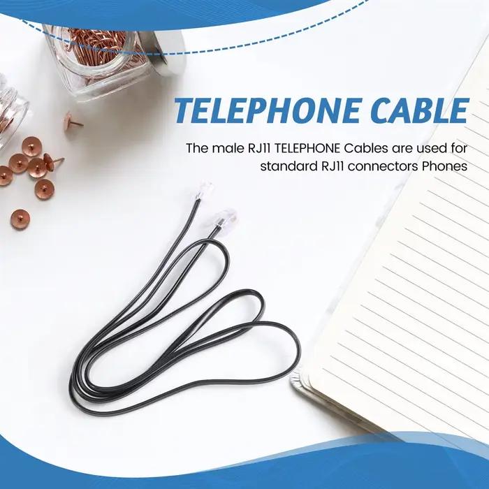 Câble téléphonique RJ11 6P4C, modem ADSL 1 mètre