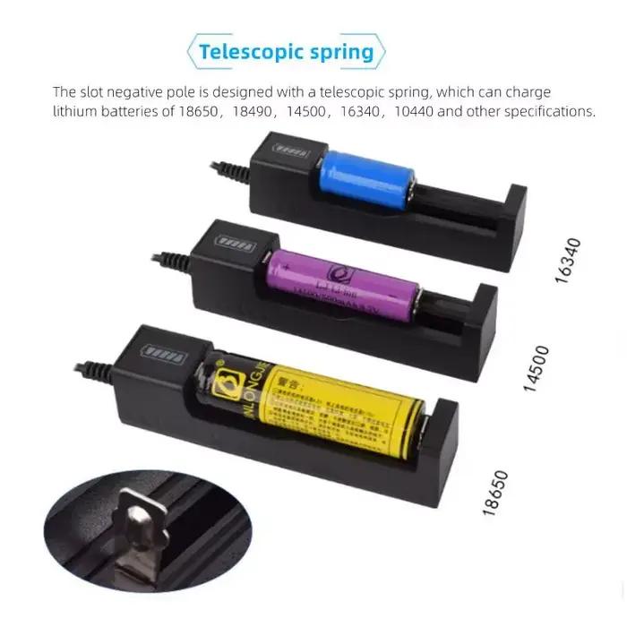 Adaptateur de chargeur USB universel à 1 emplacement pour batterie