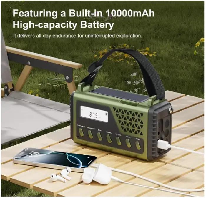 Radio d'urgence avec batterie externe 10000 mAh