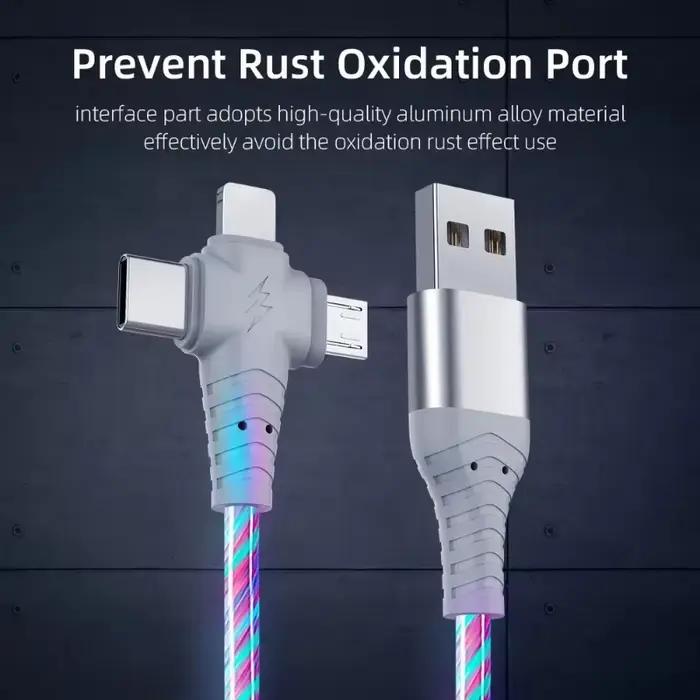 Câble de Charge lumineux 3 en 1