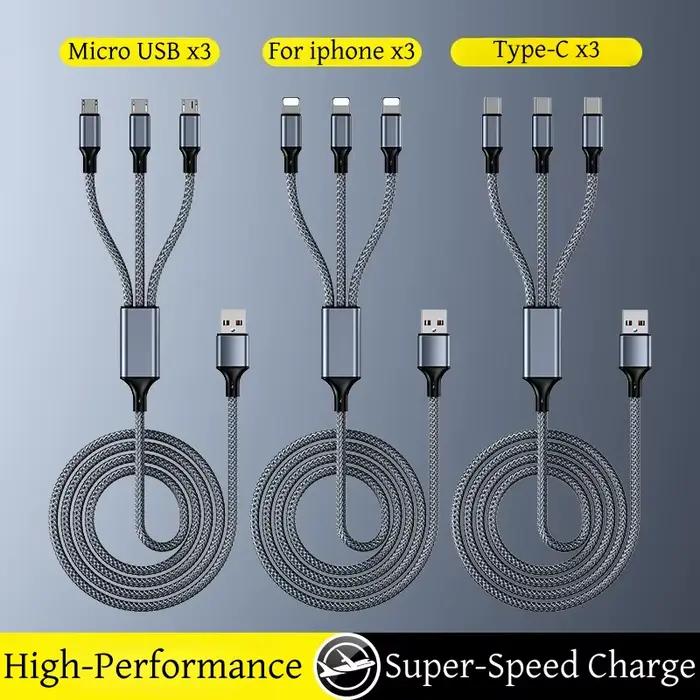 Câble de charge rapide multi-prises