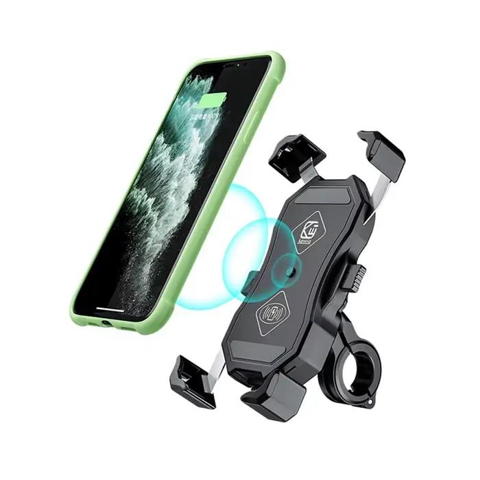 Chargeur rapide sans fil Qi/USB pour moto