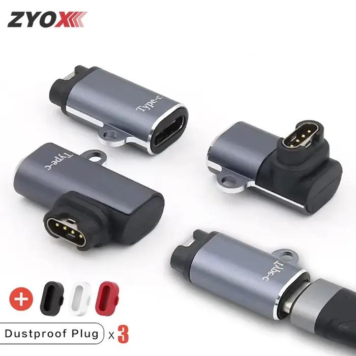 Adaptateur de charge portable Type C/Micro USB/iOS pour montre connectée Garmin Fenix 8 7 7S 7X 6 6S 6X 5 5S 5X Venu 2