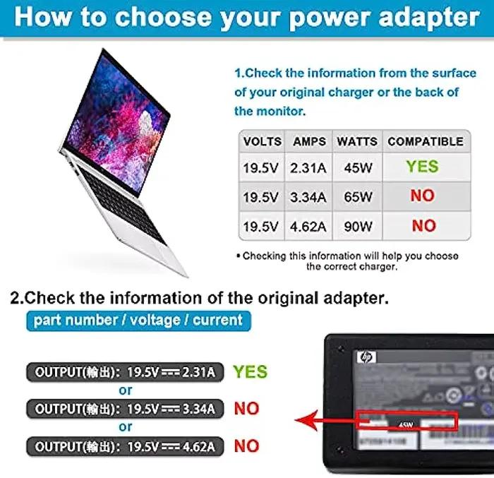 Chargeur adaptateur secteur pour ordinateur portable