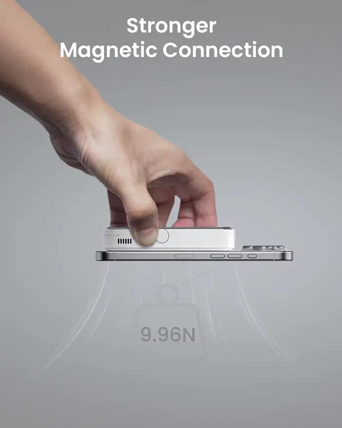 SHARGE ICEMAG 2 MagSafe Power Bank 15W Qi2 chargeur Portable avec refroidissement actif batterie 10000mAh pour iPhone 16/15 Galaxy
