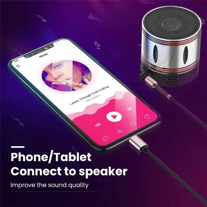 Adaptateur de câble Audio USB C vers Jack AUX 3.5mm pour Casque et Haut-parleur Compatible avec Smartphone Ordinateur iPod MP3 MP4 Occasions Spéciales