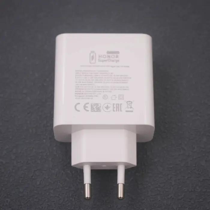 Honor 100W EU Super chargeur USB A/USB C double Port adaptateur d'alimentation de charge rapide