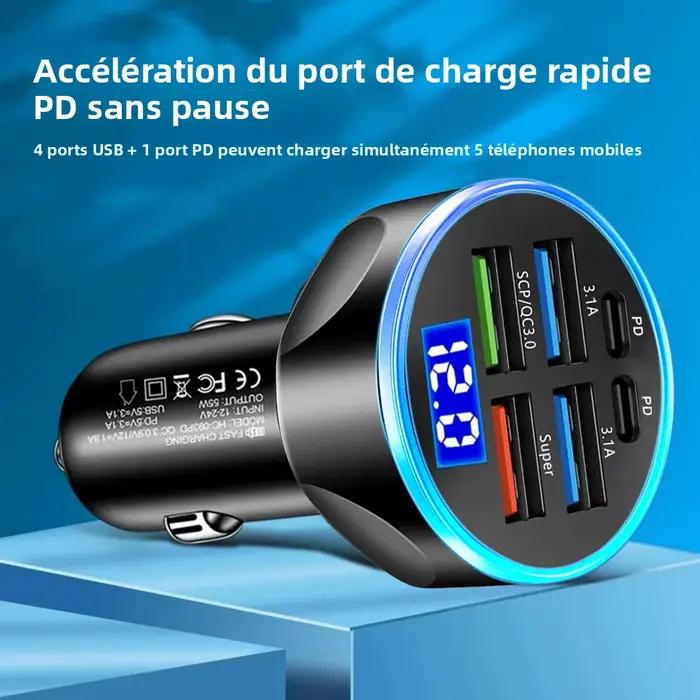 Chargeur de voiture à charge rapide