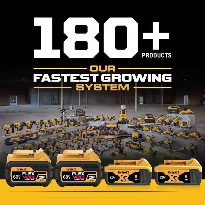 Batterie de remplacement 20V 6.0Ah DeWalt pour outils électriques compatibles avec divers modèles pour jardinage et bricolage