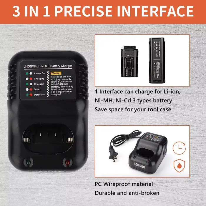 Chargeur de batterie Compatible avec Paslode 7