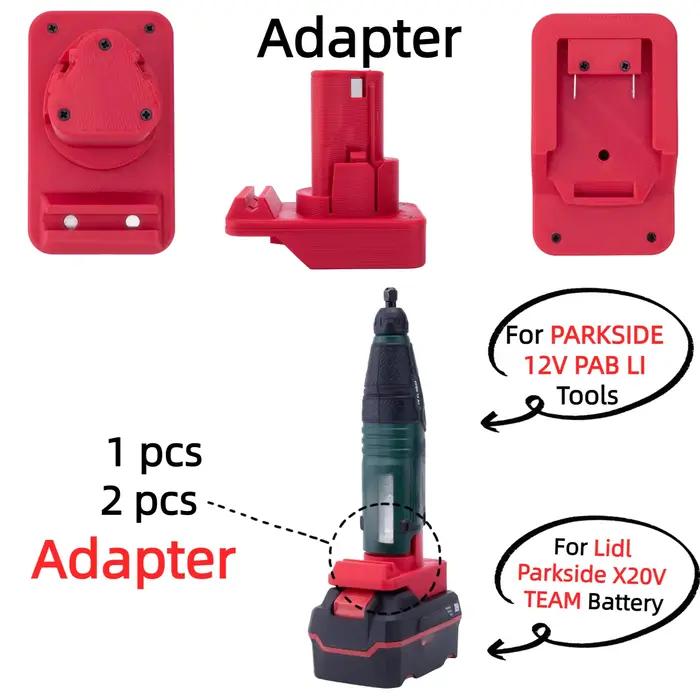 Adaptateur de batterie pour Lidl Parkside X20V TEAM Li-ion
