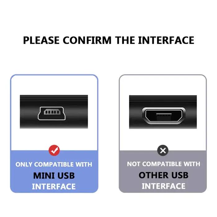 Chargeur de câble 5V l'autorisation et mini 5 broches