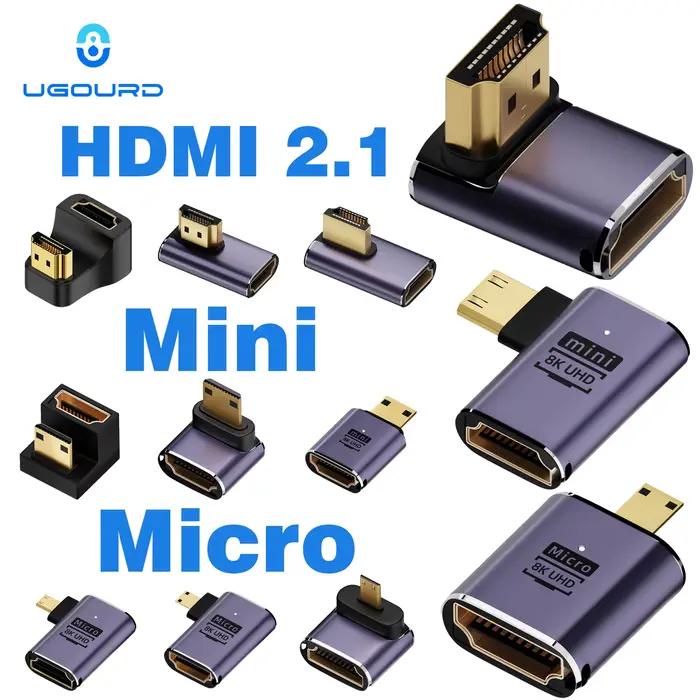 UGOURD HDMI2.1 câble adaptateur mini micro hdmi vers