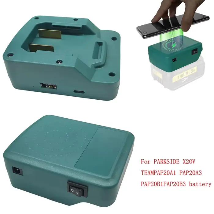 Adaptateur de chargeur sans fil pour outils électriques et autres appareils électroniques chargeur rapide durable et sécuritaire pour bricoleurs et techniciens occasions spéciales