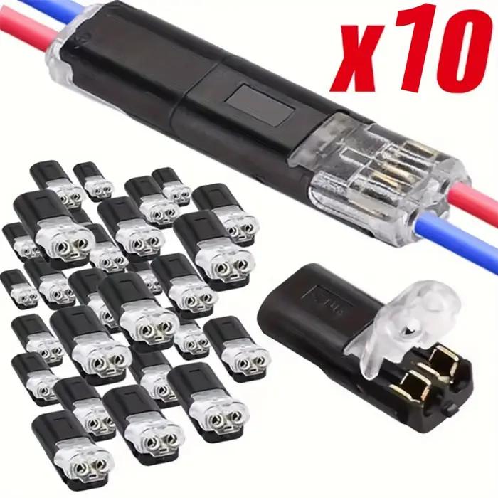 Connecteur Électrique Étanche de 1/2/3 Broches pour Véhicule - Barrette de Bornes Scellée et À l'Épreuve de la