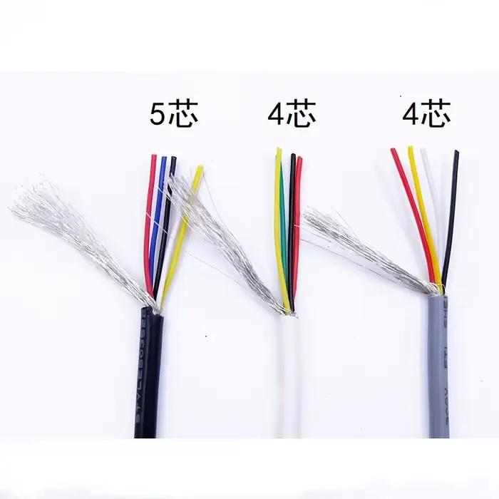 Câble de blindage de signal noir et gris pour systèmes audio et vidéo 32 30 28 26 24 22 20 AWG 2 3 4 5 6 7 Cores occasionnels et professionnel