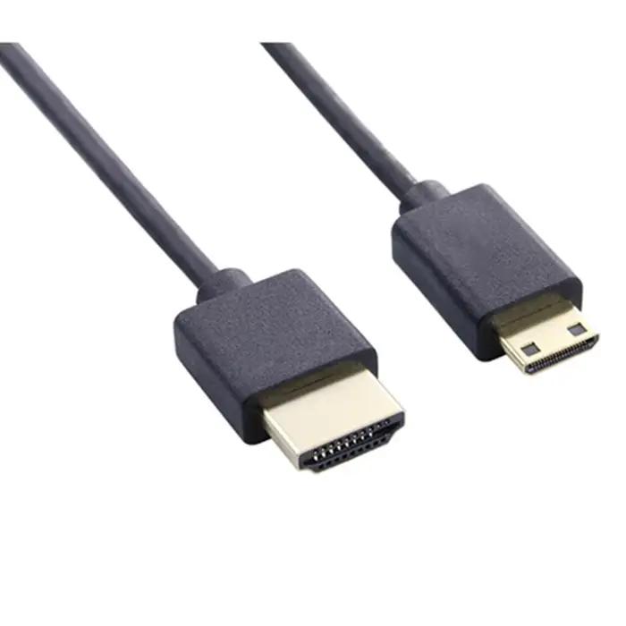 Câble mâle hdmicable ultra fin vers mini micro mâle compatible HD