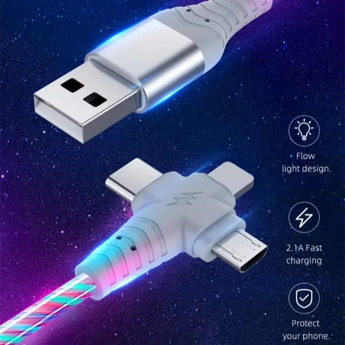 Câble de Charge lumineux 3 en 1