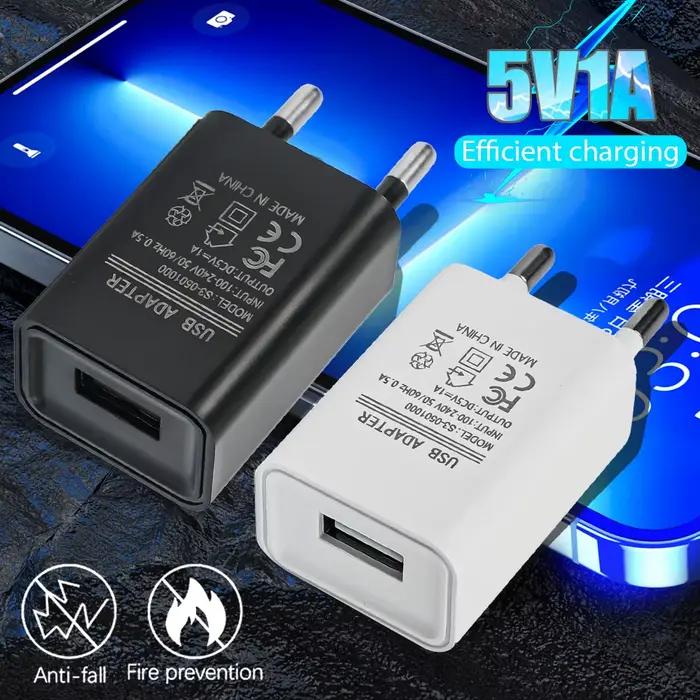 Adaptateur de chargeur USB Portable 5V 1A